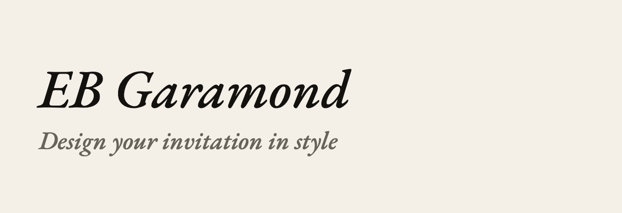 عيّنة خط EB Garamond