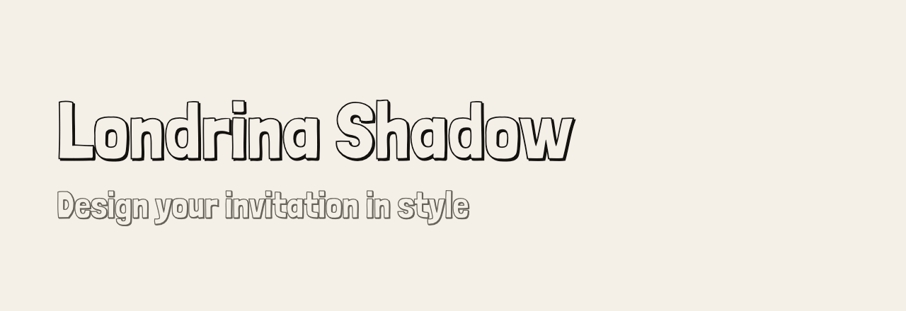 عيّنة خط Londrina Shadow