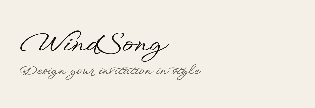 عيّنة خط WindSong